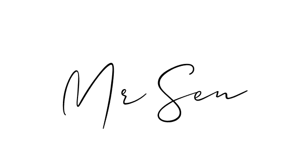 Check out images of Autograph of Mr Sen name. Actor Mr Sen Signature Style. Allison_Script is a professional sign style online. Mr Sen signature style 2 images and pictures png