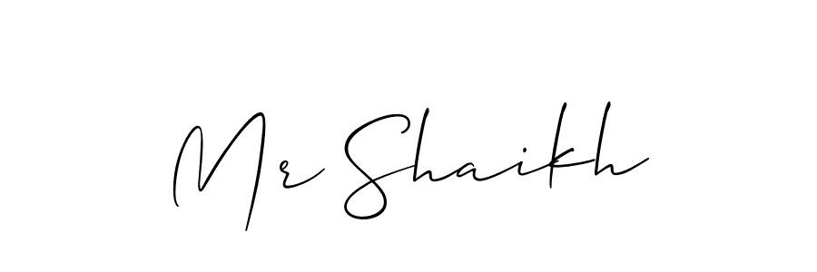Mr Shaikh stylish signature style. Best Handwritten Sign (Allison_Script) for my name. Handwritten Signature Collection Ideas for my name Mr Shaikh. Mr Shaikh signature style 2 images and pictures png
