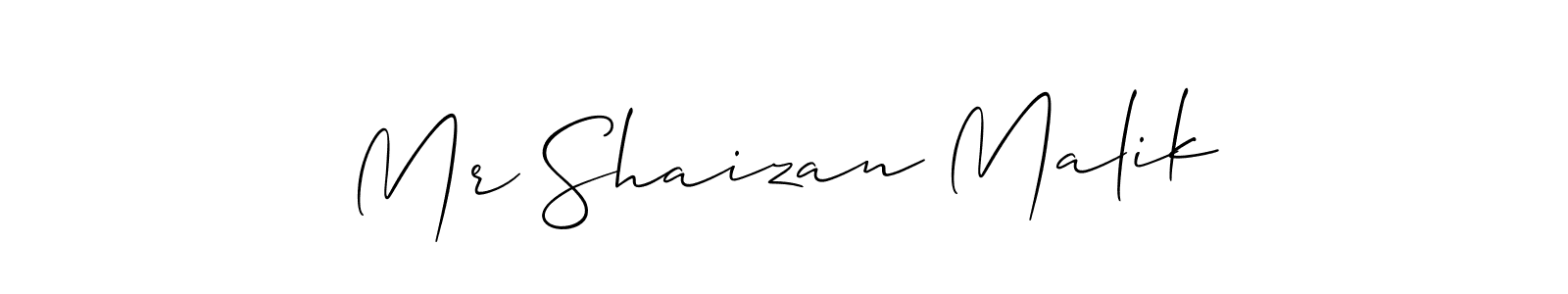 You should practise on your own different ways (Allison_Script) to write your name (Mr Shaizan Malik) in signature. don't let someone else do it for you. Mr Shaizan Malik signature style 2 images and pictures png