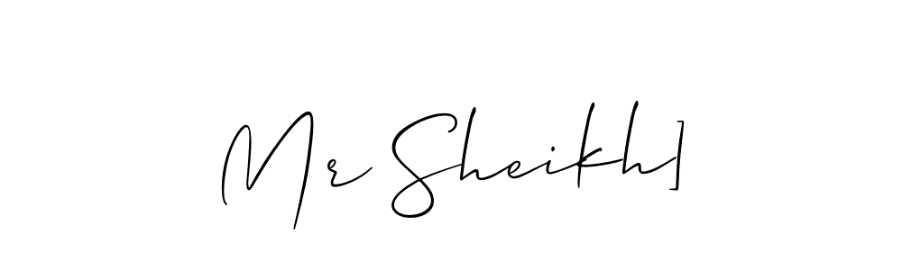 Make a beautiful signature design for name Mr Sheikh]. With this signature (Allison_Script) style, you can create a handwritten signature for free. Mr Sheikh] signature style 2 images and pictures png