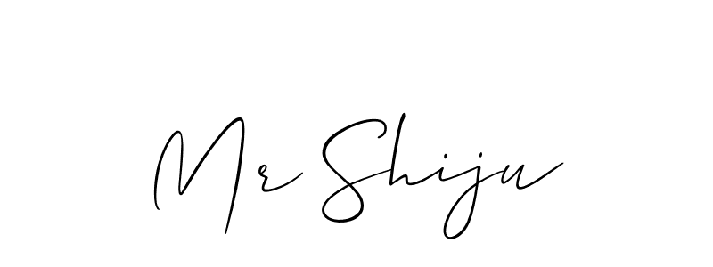 Create a beautiful signature design for name Mr Shiju. With this signature (Allison_Script) fonts, you can make a handwritten signature for free. Mr Shiju signature style 2 images and pictures png