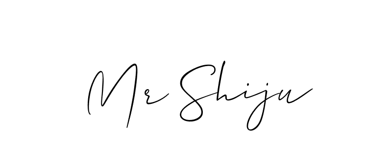 Create a beautiful signature design for name Mr Shiju. With this signature (Allison_Script) fonts, you can make a handwritten signature for free. Mr Shiju signature style 2 images and pictures png