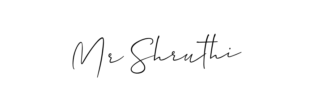 Mr Shruthi stylish signature style. Best Handwritten Sign (Allison_Script) for my name. Handwritten Signature Collection Ideas for my name Mr Shruthi. Mr Shruthi signature style 2 images and pictures png