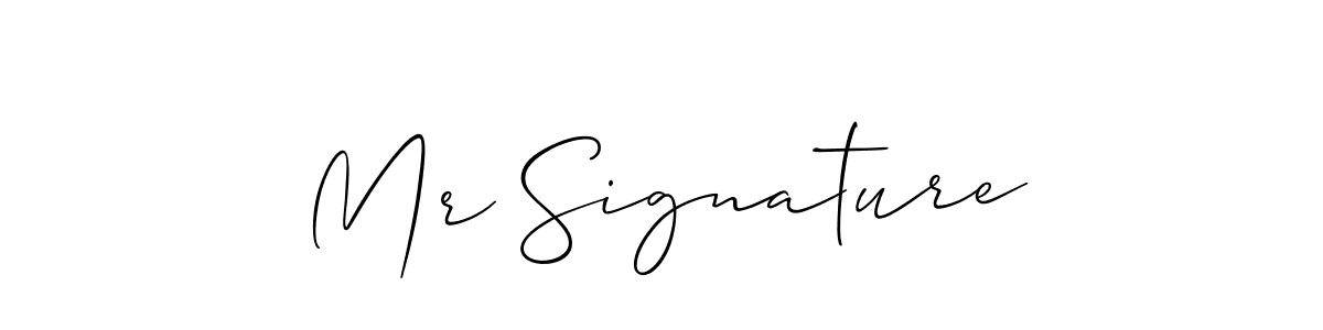 It looks lik you need a new signature style for name Mr Signature. Design unique handwritten (Allison_Script) signature with our free signature maker in just a few clicks. Mr Signature signature style 2 images and pictures png