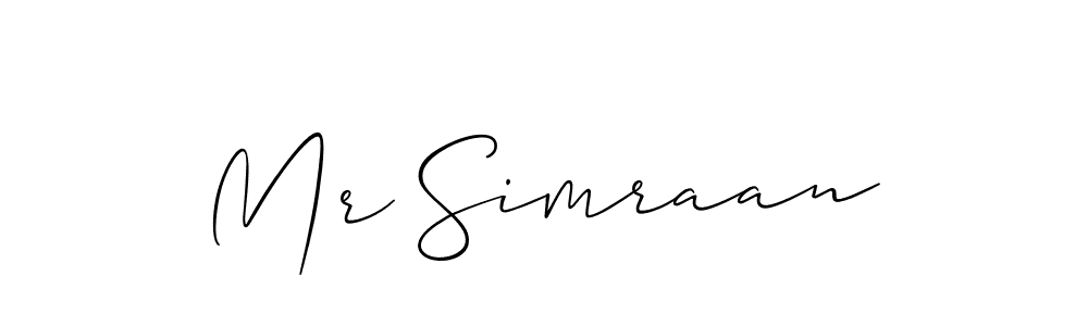 You can use this online signature creator to create a handwritten signature for the name Mr Simraan. This is the best online autograph maker. Mr Simraan signature style 2 images and pictures png