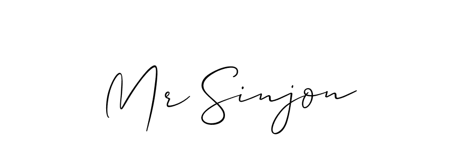 Mr Sinjon stylish signature style. Best Handwritten Sign (Allison_Script) for my name. Handwritten Signature Collection Ideas for my name Mr Sinjon. Mr Sinjon signature style 2 images and pictures png