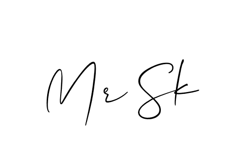 Also You can easily find your signature by using the search form. We will create Mr Sk name handwritten signature images for you free of cost using Allison_Script sign style. Mr Sk signature style 2 images and pictures png