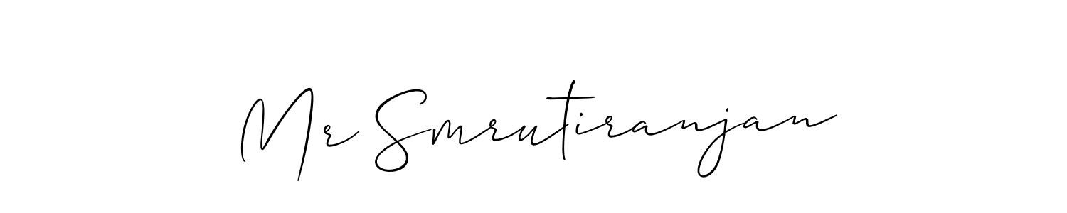 You can use this online signature creator to create a handwritten signature for the name Mr Smrutiranjan. This is the best online autograph maker. Mr Smrutiranjan signature style 2 images and pictures png