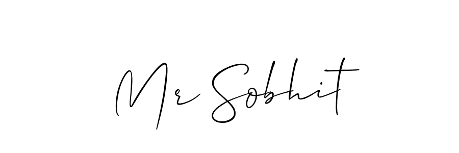How to make Mr Sobhit name signature. Use Allison_Script style for creating short signs online. This is the latest handwritten sign. Mr Sobhit signature style 2 images and pictures png
