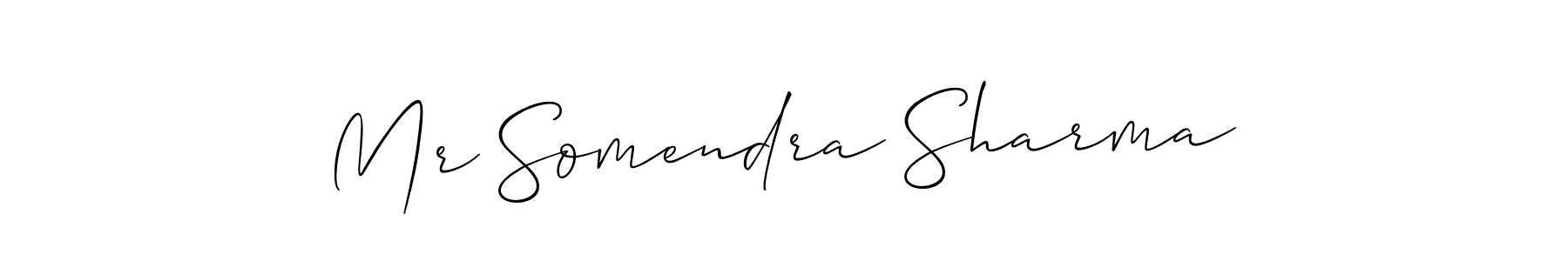 if you are searching for the best signature style for your name Mr Somendra Sharma. so please give up your signature search. here we have designed multiple signature styles  using Allison_Script. Mr Somendra Sharma signature style 2 images and pictures png