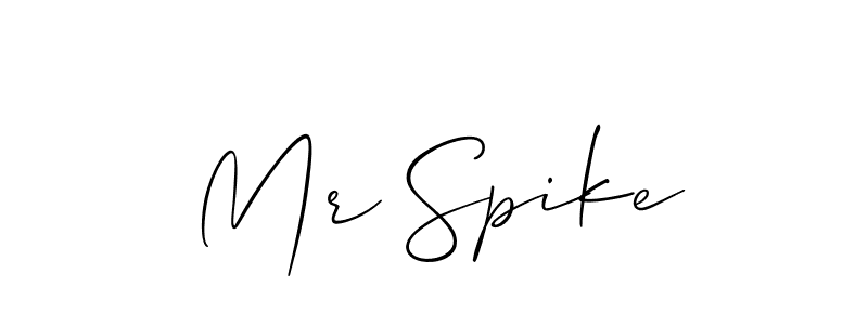 How to Draw Mr Spike signature style? Allison_Script is a latest design signature styles for name Mr Spike. Mr Spike signature style 2 images and pictures png