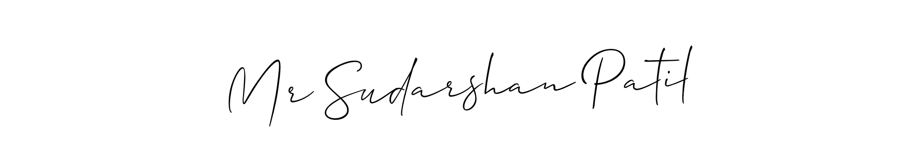 Design your own signature with our free online signature maker. With this signature software, you can create a handwritten (Allison_Script) signature for name Mr Sudarshan Patil. Mr Sudarshan Patil signature style 2 images and pictures png