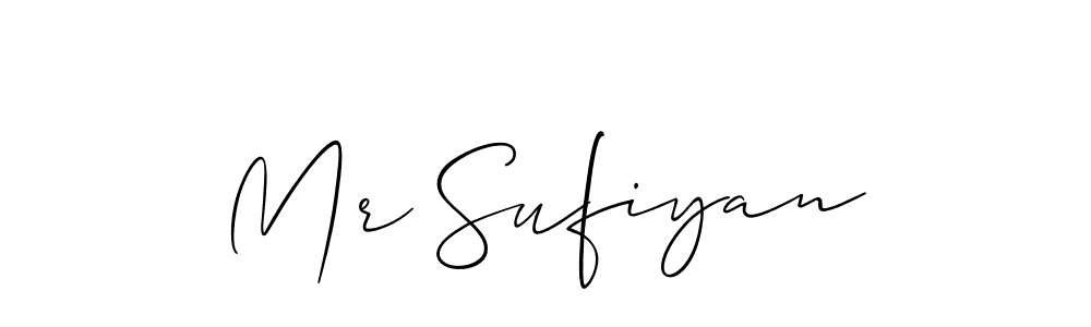 The best way (Allison_Script) to make a short signature is to pick only two or three words in your name. The name Mr Sufiyan include a total of six letters. For converting this name. Mr Sufiyan signature style 2 images and pictures png