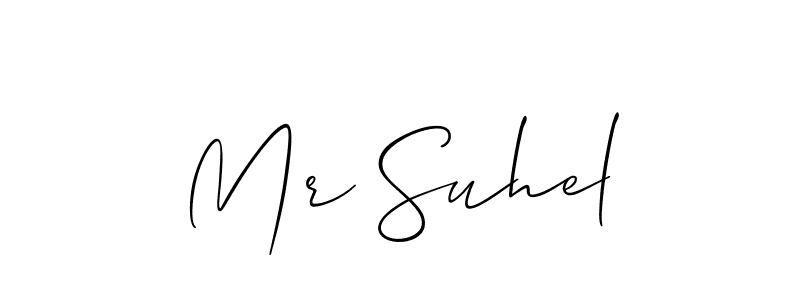 Allison_Script is a professional signature style that is perfect for those who want to add a touch of class to their signature. It is also a great choice for those who want to make their signature more unique. Get Mr Suhel name to fancy signature for free. Mr Suhel signature style 2 images and pictures png