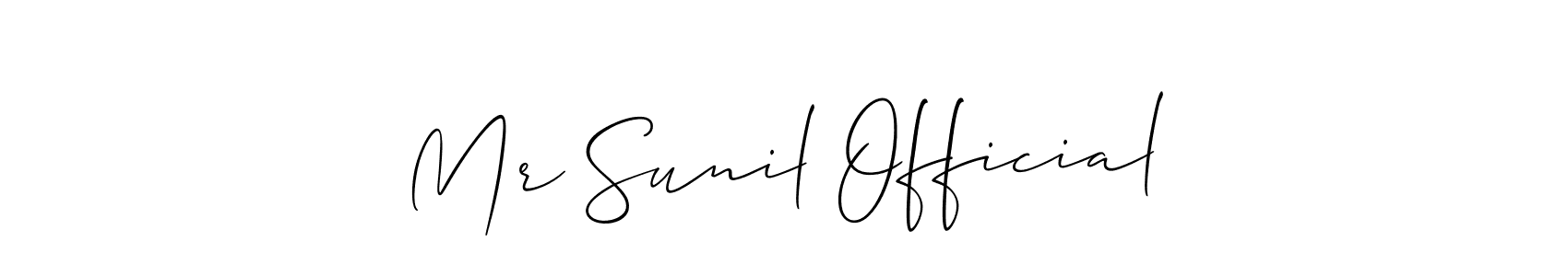 Make a beautiful signature design for name Mr Sunil Official. Use this online signature maker to create a handwritten signature for free. Mr Sunil Official signature style 2 images and pictures png