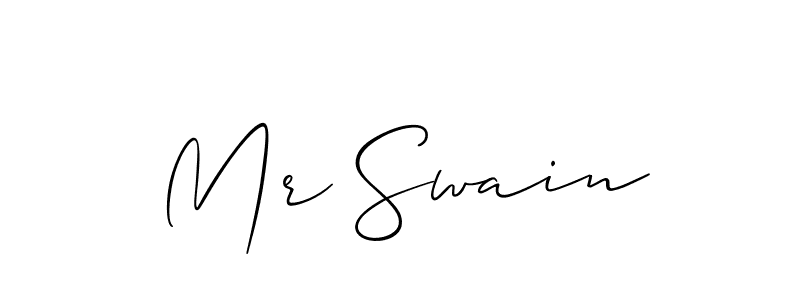 Similarly Allison_Script is the best handwritten signature design. Signature creator online .You can use it as an online autograph creator for name Mr Swain. Mr Swain signature style 2 images and pictures png
