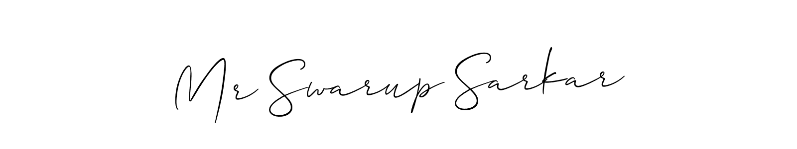Check out images of Autograph of Mr Swarup Sarkar name. Actor Mr Swarup Sarkar Signature Style. Allison_Script is a professional sign style online. Mr Swarup Sarkar signature style 2 images and pictures png