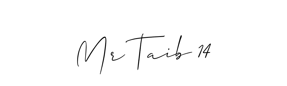 How to Draw Mr Taib 14 signature style? Allison_Script is a latest design signature styles for name Mr Taib 14. Mr Taib 14 signature style 2 images and pictures png