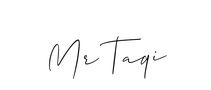 Check out images of Autograph of Mr Taqi name. Actor Mr Taqi Signature Style. Allison_Script is a professional sign style online. Mr Taqi signature style 2 images and pictures png