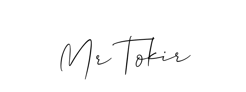 You should practise on your own different ways (Allison_Script) to write your name (Mr Tokir) in signature. don't let someone else do it for you. Mr Tokir signature style 2 images and pictures png