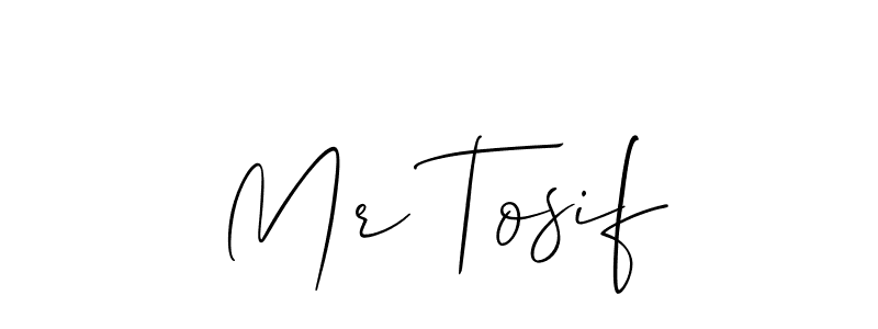 Allison_Script is a professional signature style that is perfect for those who want to add a touch of class to their signature. It is also a great choice for those who want to make their signature more unique. Get Mr Tosif name to fancy signature for free. Mr Tosif signature style 2 images and pictures png