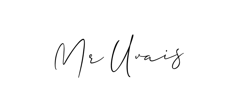 Also we have Mr Uvais name is the best signature style. Create professional handwritten signature collection using Allison_Script autograph style. Mr Uvais signature style 2 images and pictures png