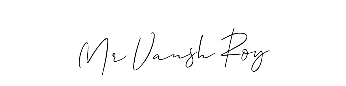 Best and Professional Signature Style for Mr Vansh Roy. Allison_Script Best Signature Style Collection. Mr Vansh Roy signature style 2 images and pictures png