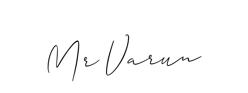 The best way (Allison_Script) to make a short signature is to pick only two or three words in your name. The name Mr Varun include a total of six letters. For converting this name. Mr Varun signature style 2 images and pictures png