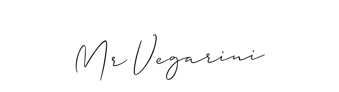 Make a beautiful signature design for name Mr Vegarini. With this signature (Allison_Script) style, you can create a handwritten signature for free. Mr Vegarini signature style 2 images and pictures png