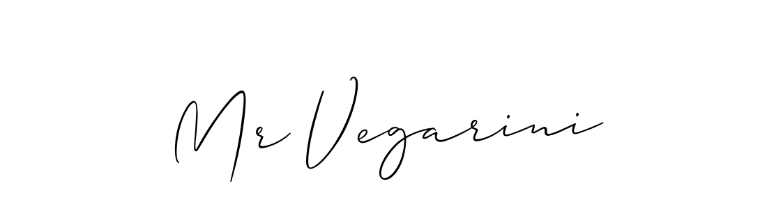 Make a beautiful signature design for name Mr Vegarini. With this signature (Allison_Script) style, you can create a handwritten signature for free. Mr Vegarini signature style 2 images and pictures png