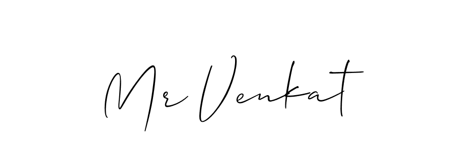 How to make Mr Venkat name signature. Use Allison_Script style for creating short signs online. This is the latest handwritten sign. Mr Venkat signature style 2 images and pictures png