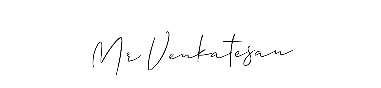 It looks lik you need a new signature style for name Mr Venkatesan. Design unique handwritten (Allison_Script) signature with our free signature maker in just a few clicks. Mr Venkatesan signature style 2 images and pictures png