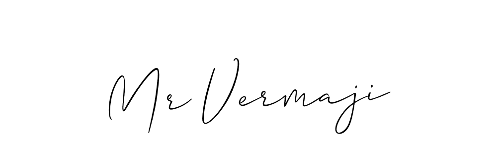 Allison_Script is a professional signature style that is perfect for those who want to add a touch of class to their signature. It is also a great choice for those who want to make their signature more unique. Get Mr Vermaji name to fancy signature for free. Mr Vermaji signature style 2 images and pictures png