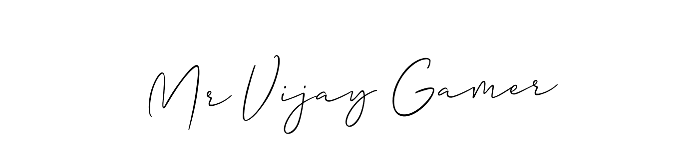 Make a beautiful signature design for name Mr Vijay Gamer. Use this online signature maker to create a handwritten signature for free. Mr Vijay Gamer signature style 2 images and pictures png