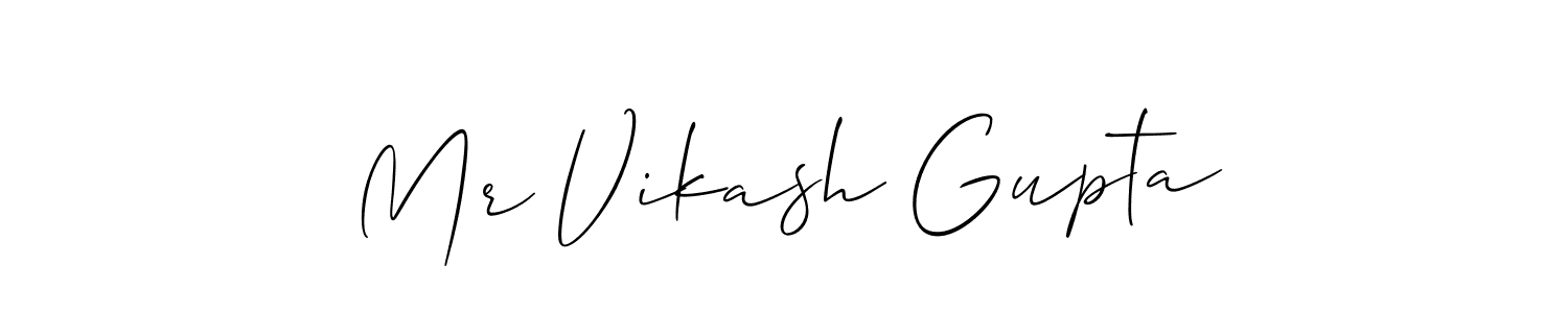 This is the best signature style for the Mr Vikash Gupta name. Also you like these signature font (Allison_Script). Mix name signature. Mr Vikash Gupta signature style 2 images and pictures png