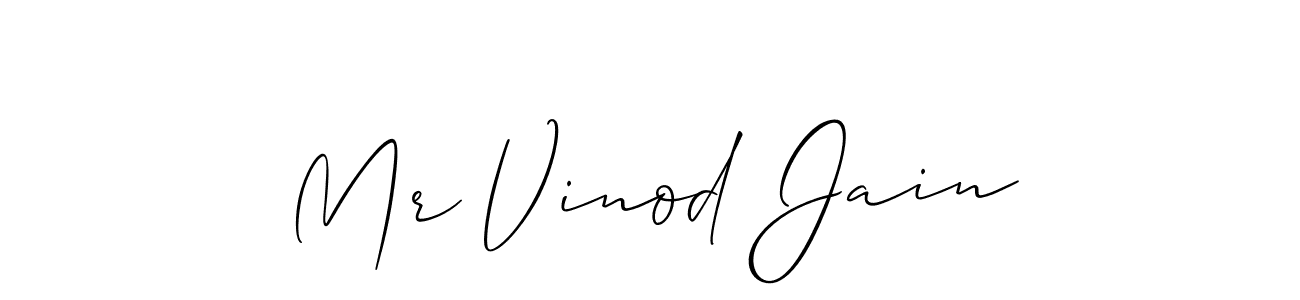 It looks lik you need a new signature style for name Mr Vinod Jain. Design unique handwritten (Allison_Script) signature with our free signature maker in just a few clicks. Mr Vinod Jain signature style 2 images and pictures png