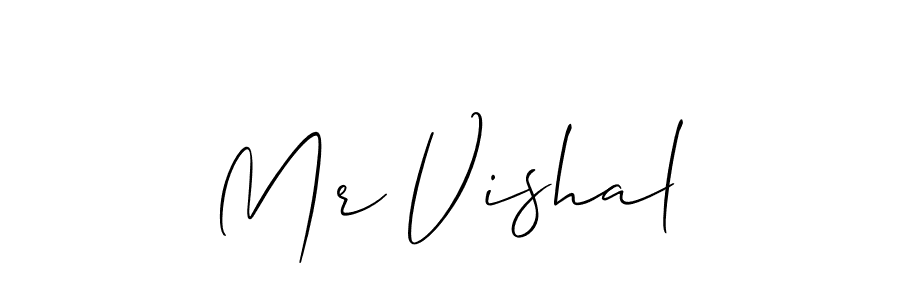 Mr Vishal stylish signature style. Best Handwritten Sign (Allison_Script) for my name. Handwritten Signature Collection Ideas for my name Mr Vishal. Mr Vishal signature style 2 images and pictures png