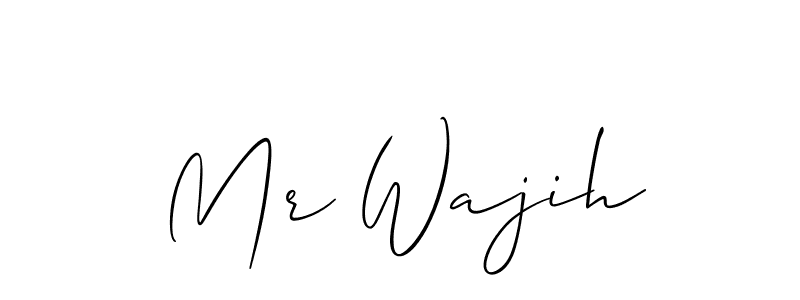 Mr Wajih stylish signature style. Best Handwritten Sign (Allison_Script) for my name. Handwritten Signature Collection Ideas for my name Mr Wajih. Mr Wajih signature style 2 images and pictures png