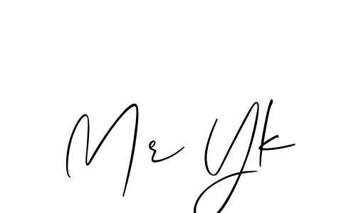 How to Draw Mr Yk signature style? Allison_Script is a latest design signature styles for name Mr Yk. Mr Yk signature style 2 images and pictures png
