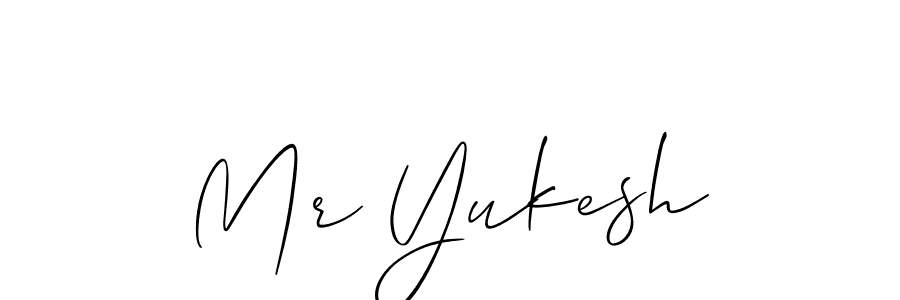The best way (Allison_Script) to make a short signature is to pick only two or three words in your name. The name Mr Yukesh include a total of six letters. For converting this name. Mr Yukesh signature style 2 images and pictures png