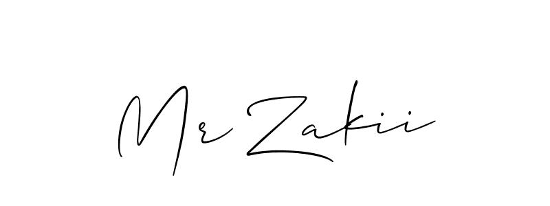 Also we have Mr Zakii name is the best signature style. Create professional handwritten signature collection using Allison_Script autograph style. Mr Zakii signature style 2 images and pictures png