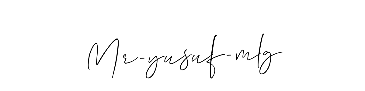 Best and Professional Signature Style for Mr-yusuf-mlg. Allison_Script Best Signature Style Collection. Mr-yusuf-mlg signature style 2 images and pictures png