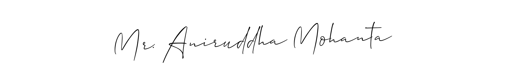 Check out images of Autograph of Mr. Aniruddha Mohanta name. Actor Mr. Aniruddha Mohanta Signature Style. Allison_Script is a professional sign style online. Mr. Aniruddha Mohanta signature style 2 images and pictures png