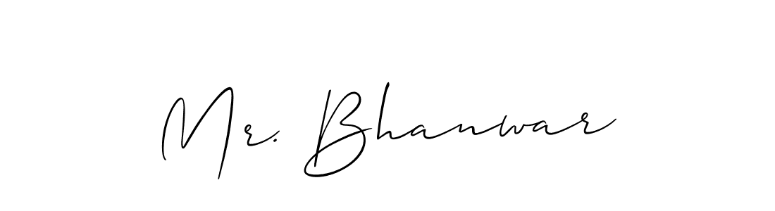 Mr. Bhanwar stylish signature style. Best Handwritten Sign (Allison_Script) for my name. Handwritten Signature Collection Ideas for my name Mr. Bhanwar. Mr. Bhanwar signature style 2 images and pictures png