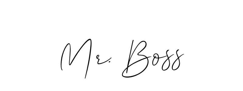 Also we have Mr. Boss name is the best signature style. Create professional handwritten signature collection using Allison_Script autograph style. Mr. Boss signature style 2 images and pictures png