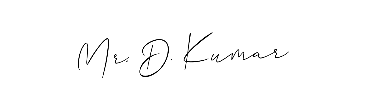 Make a beautiful signature design for name Mr. D. Kumar. Use this online signature maker to create a handwritten signature for free. Mr. D. Kumar signature style 2 images and pictures png