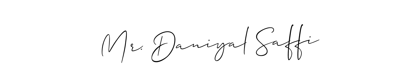 Make a beautiful signature design for name Mr. Daniyal Saffi. Use this online signature maker to create a handwritten signature for free. Mr. Daniyal Saffi signature style 2 images and pictures png