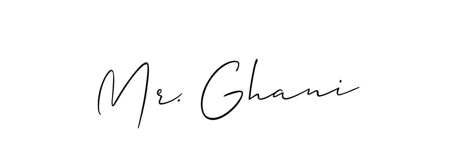 Similarly Allison_Script is the best handwritten signature design. Signature creator online .You can use it as an online autograph creator for name Mr. Ghani. Mr. Ghani signature style 2 images and pictures png
