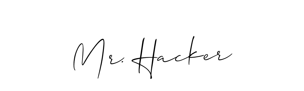 Make a beautiful signature design for name Mr. Hacker. Use this online signature maker to create a handwritten signature for free. Mr. Hacker signature style 2 images and pictures png