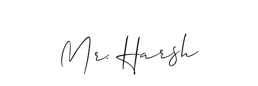 You should practise on your own different ways (Allison_Script) to write your name (Mr. Harsh) in signature. don't let someone else do it for you. Mr. Harsh signature style 2 images and pictures png